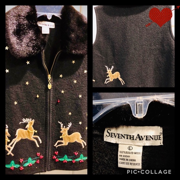Christmas Vest Excellent Condition! Barely worn!!! - Picture 1 of 4